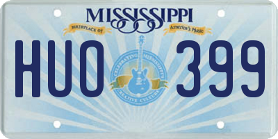 MS license plate HUO399