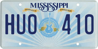 MS license plate HUO410