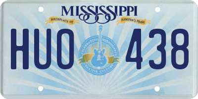 MS license plate HUO438