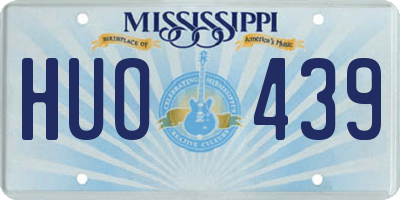 MS license plate HUO439