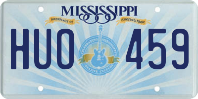 MS license plate HUO459