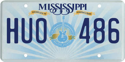 MS license plate HUO486