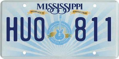 MS license plate HUO811