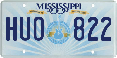 MS license plate HUO822