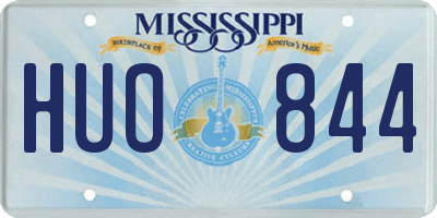 MS license plate HUO844