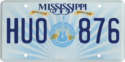 MS license plate HUO876