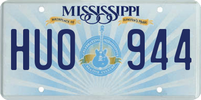 MS license plate HUO944
