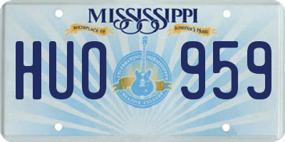 MS license plate HUO959