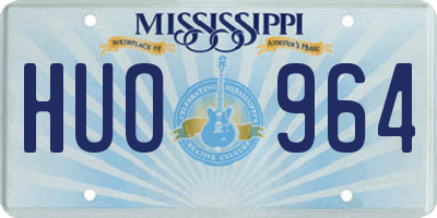 MS license plate HUO964