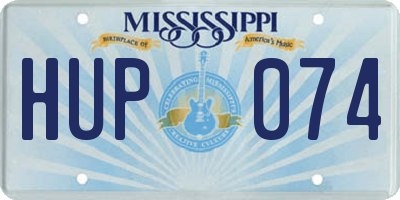 MS license plate HUP074