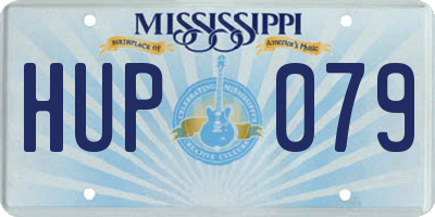 MS license plate HUP079