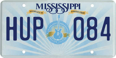 MS license plate HUP084