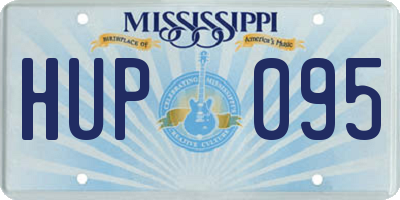 MS license plate HUP095