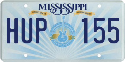 MS license plate HUP155
