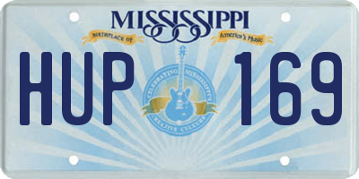 MS license plate HUP169