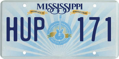 MS license plate HUP171