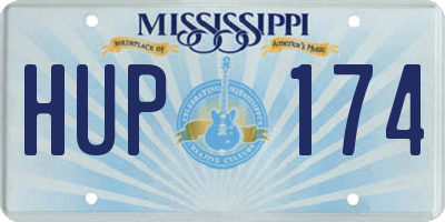 MS license plate HUP174