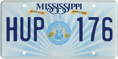 MS license plate HUP176