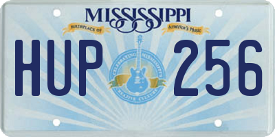 MS license plate HUP256