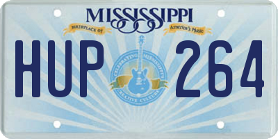 MS license plate HUP264