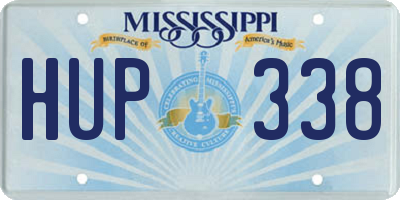 MS license plate HUP338