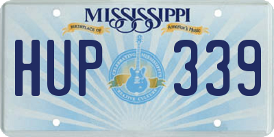MS license plate HUP339
