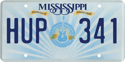 MS license plate HUP341