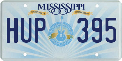 MS license plate HUP395