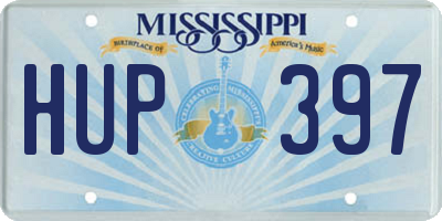 MS license plate HUP397