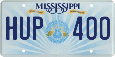 MS license plate HUP400