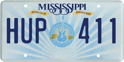 MS license plate HUP411