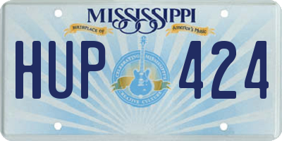 MS license plate HUP424
