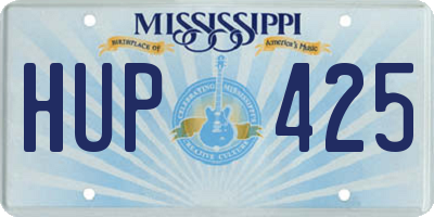 MS license plate HUP425