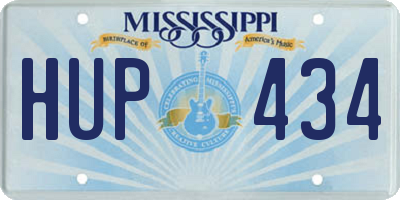 MS license plate HUP434