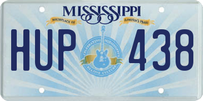 MS license plate HUP438