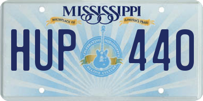 MS license plate HUP440