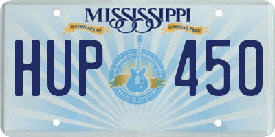 MS license plate HUP450