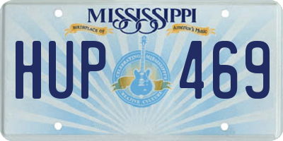 MS license plate HUP469
