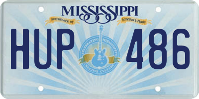 MS license plate HUP486