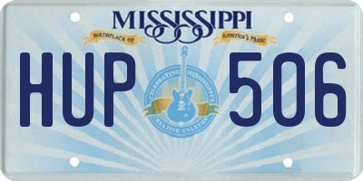 MS license plate HUP506