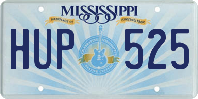 MS license plate HUP525
