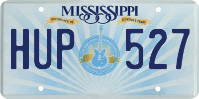 MS license plate HUP527