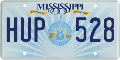 MS license plate HUP528