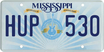 MS license plate HUP530