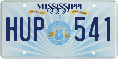 MS license plate HUP541