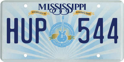 MS license plate HUP544