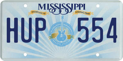 MS license plate HUP554