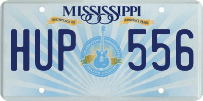 MS license plate HUP556