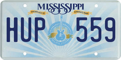MS license plate HUP559