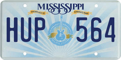 MS license plate HUP564